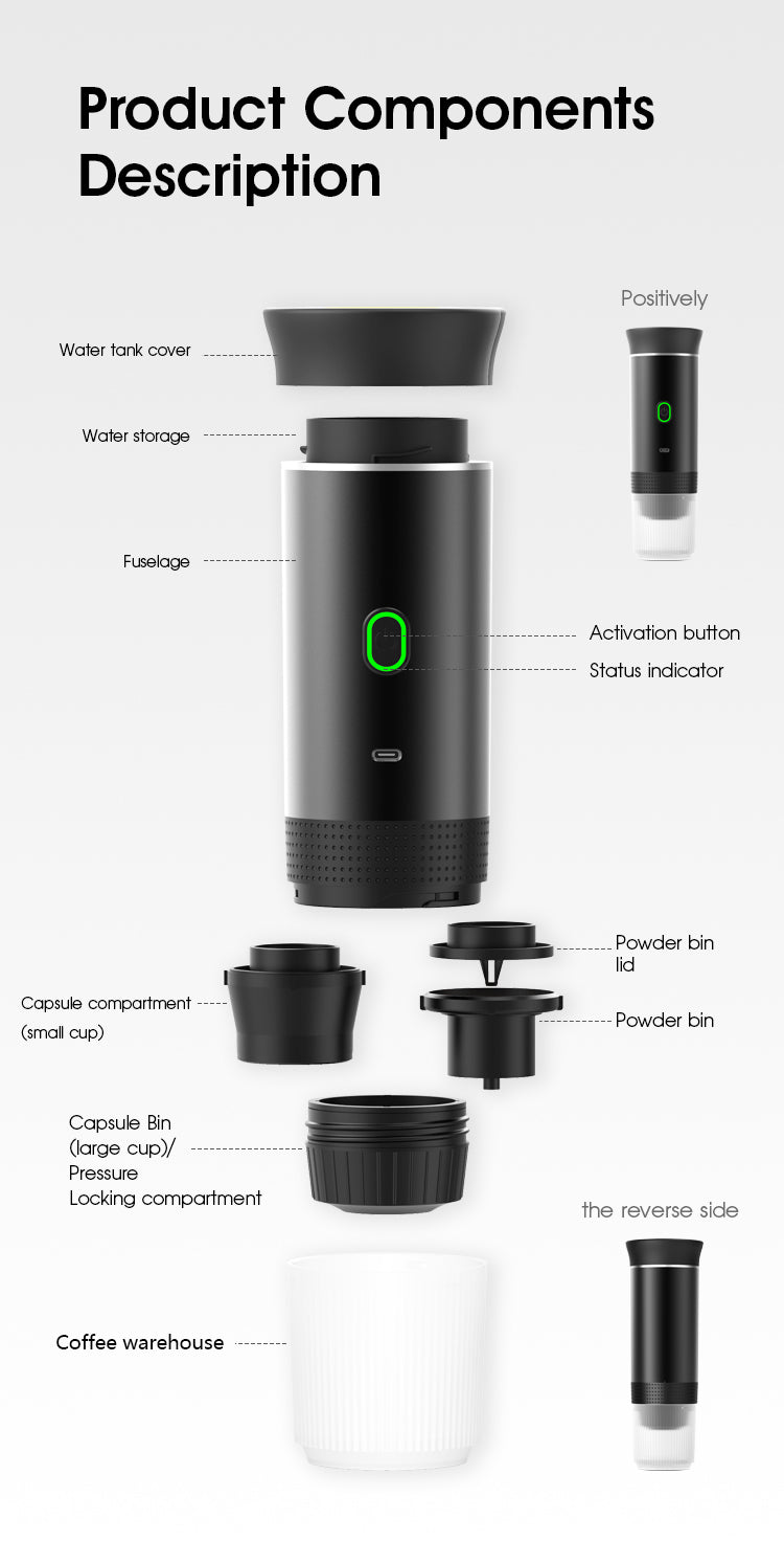 Portable Coffee Espresso 3 in 1