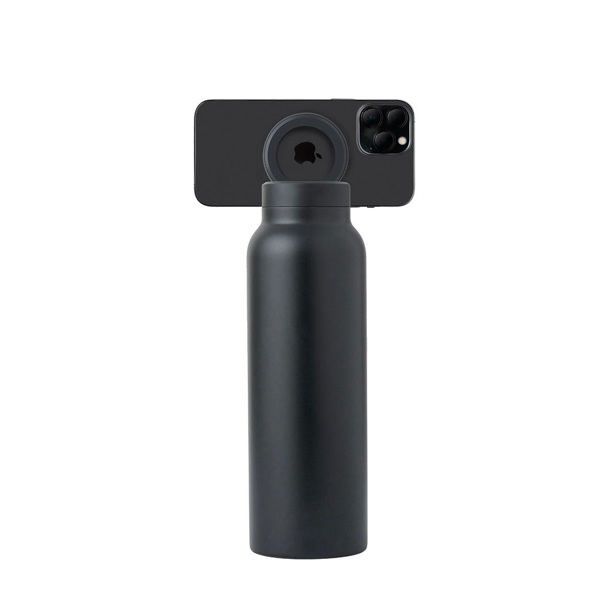 Water Bottle with Magnetic Phone Holder
