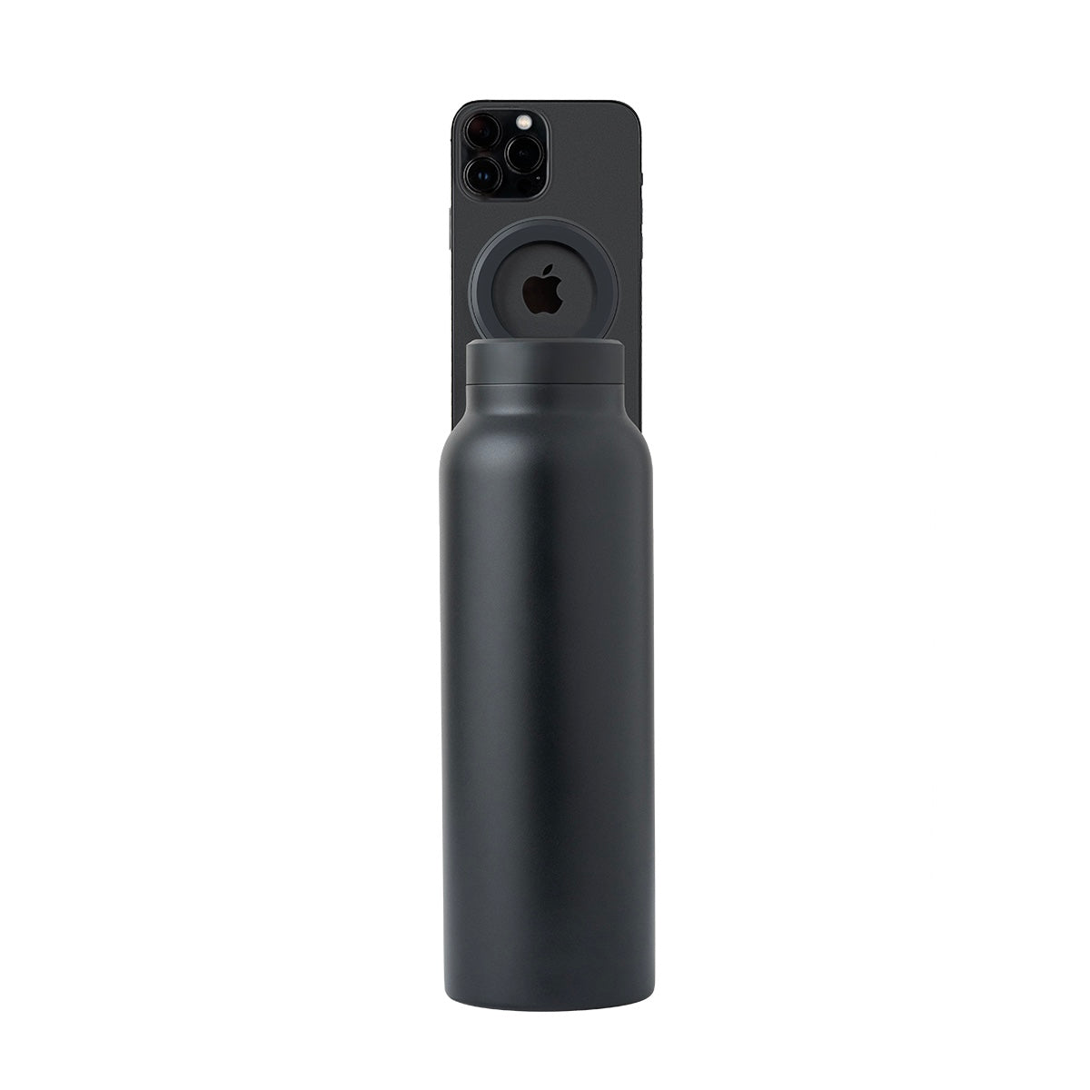 Water Bottle with Magnetic Phone Holder