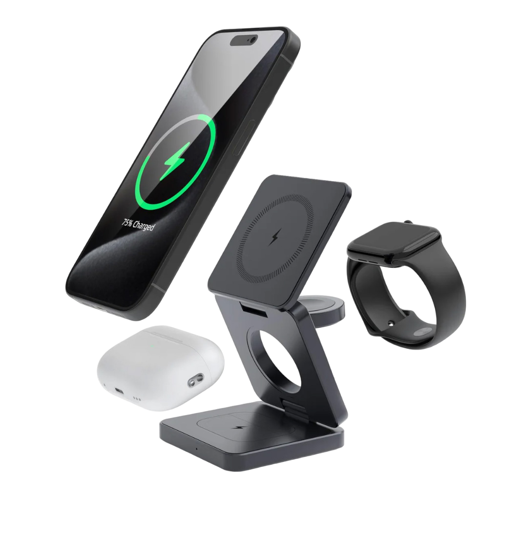 Portable 3-in-1 Wireless Charger - Yuziq