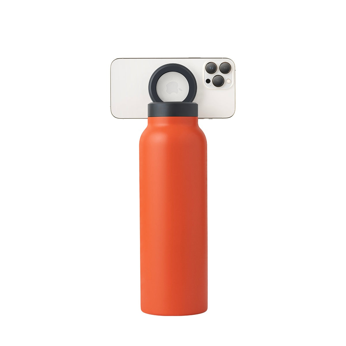 Water Bottle with Magnetic Phone Holder