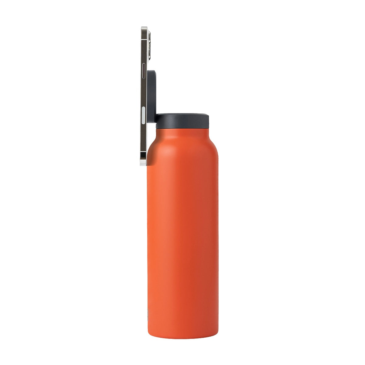 Water Bottle with Magnetic Phone Holder