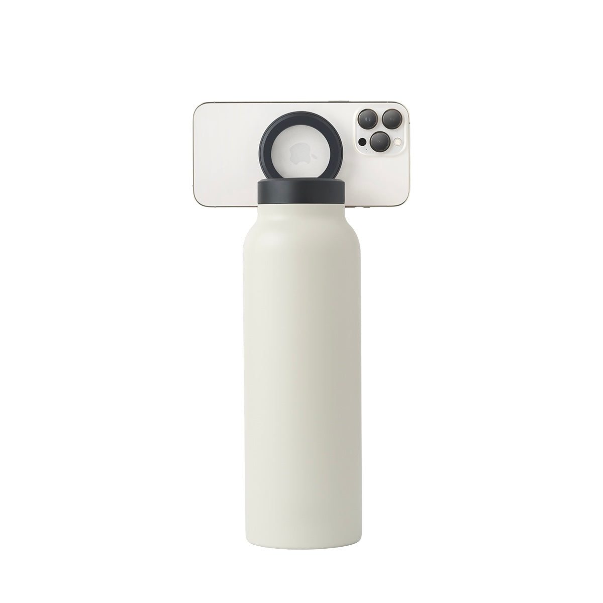 Water Bottle with Magnetic Phone Holder