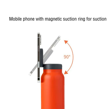 Water Bottle with Magnetic Phone Holder