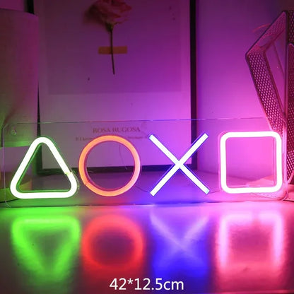 Світлодіодна неонова вивіска для гравців - настінний декор із живленням від USB 