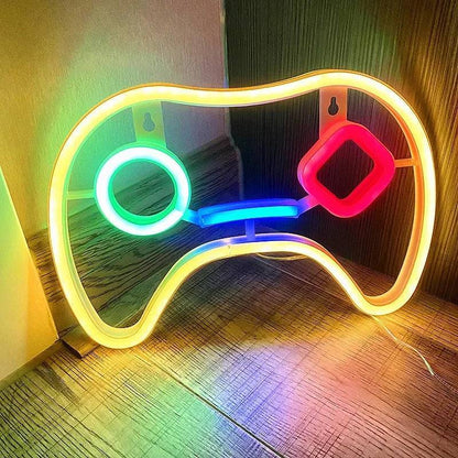 LED Neon Gamer Sign - USB-Powered Wall Decor