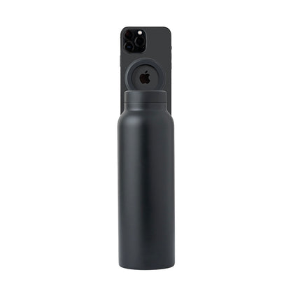 Water Bottle with Magnetic Phone Holder