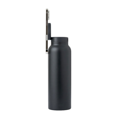 Water Bottle with Magnetic Phone Holder