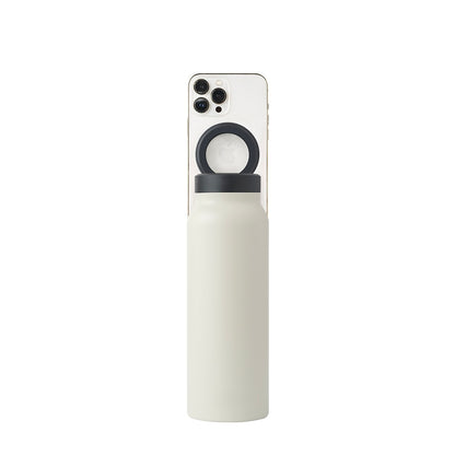 Water Bottle with Magnetic Phone Holder